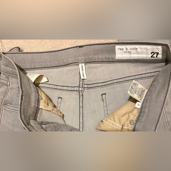 rag & bone Women's Skinny Gray Jeans - Picture 3 of 3